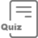 Grey 'Quiz' document icon