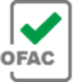 Grey 'OFAC' document icon with green checkmark