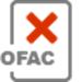 Grey 'OFAC' document icon with red 'X'