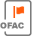 Grey 'OFAC' document icon with red flag