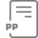 Grey 'PP' document icon